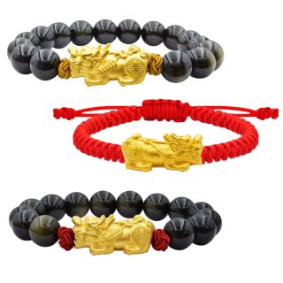 五帝錢貔貅串珠