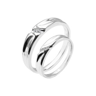 初見鍾情(男女鉑金對戒)